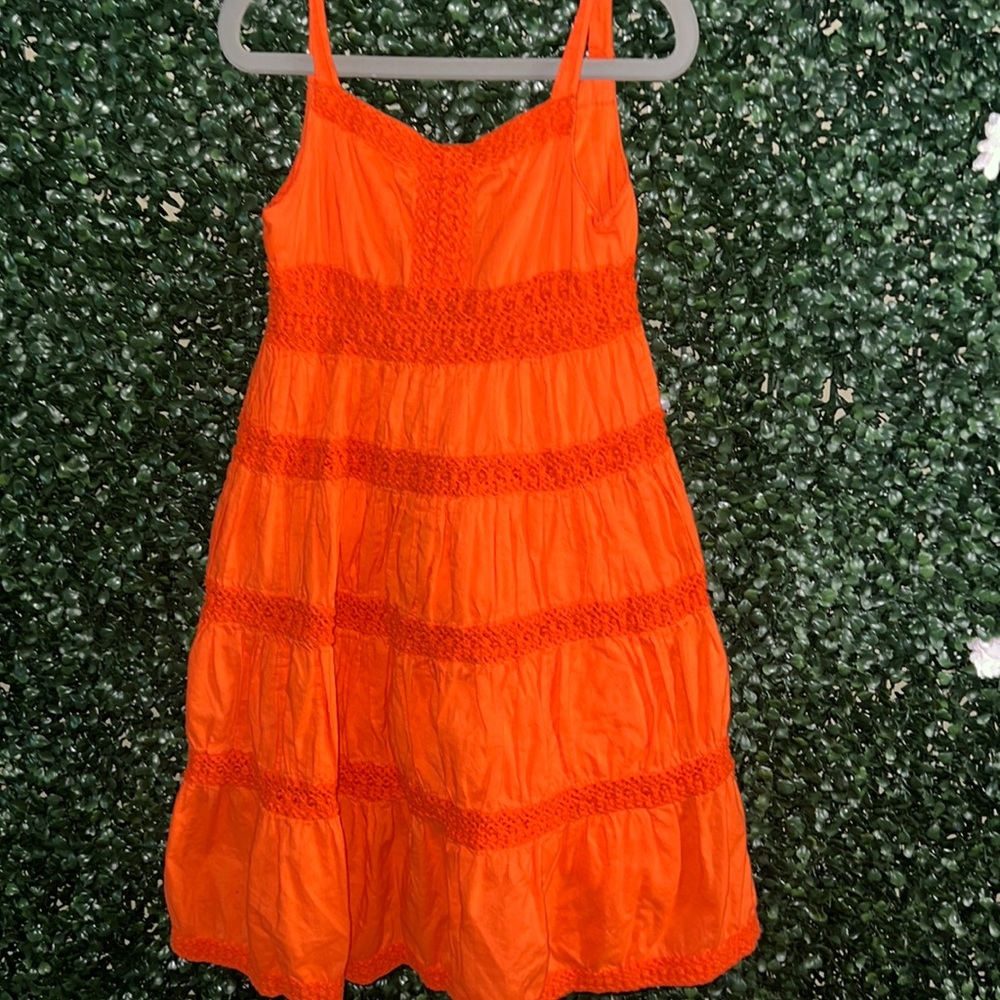 Orange summer dress